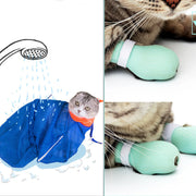 Cat Anti-scratch Foot Cover Silicone Anti Cat Paw Scratch Gloves. Pet Foot Cover 4 Pcs