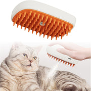 USB Rechargeable Pets Steam Brush & Spray Massage Comb - Pet Grooming Tool for Cats and Dogs