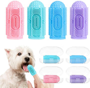 Dog Toothbrush Kit - Finger Toothbrush for Dogs & Cats, Dental Care for Puppies and Pets