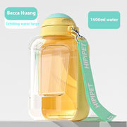 2-in-1 Portable Pet Water and Food Dispenser with Large Capacity for Dogs and Cats. Easy to Carry