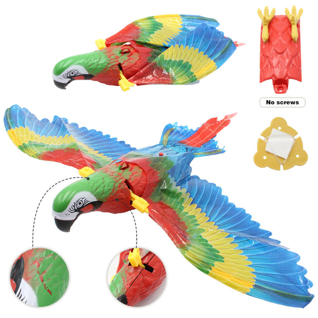 Simulation Bird Cat Interactive Pet Toy Hanging Eagle Flying Teasering Play For Your Furry Friends