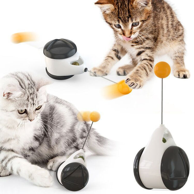 Electric Automatic Lifting Motion Cat Toy Interactive Puzzle Smart Pet Cat Teaser Ball Lifting Toy