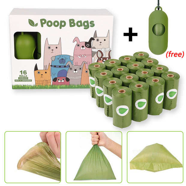 Pet Cross-border Litter/Poop Picking Bag 16 Rolls