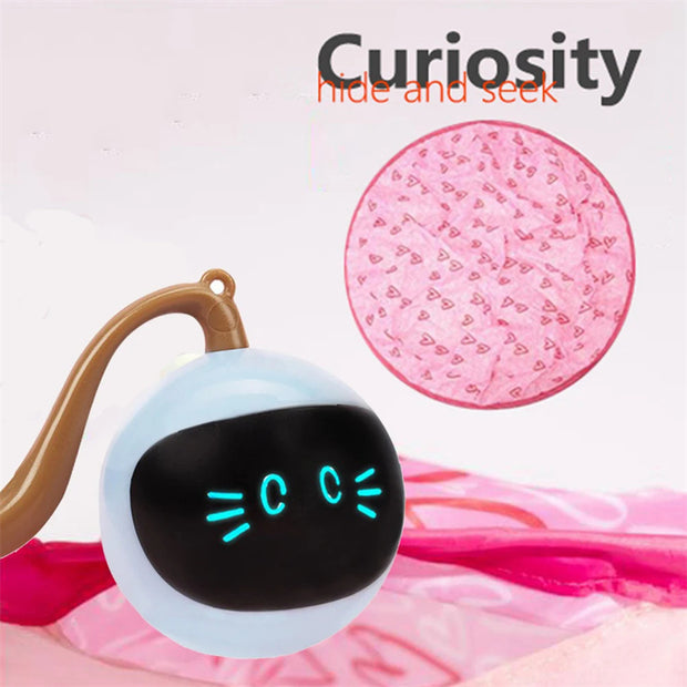 Automatic Funny Cat Toy Electric Motion Undercover Moving Bouncing Rolling Ball Interactive Toy For Indoor Pets