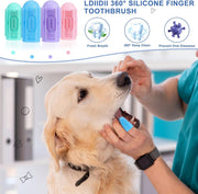 Dog Toothbrush Kit - Finger Toothbrush for Dogs & Cats, Dental Care for Puppies and Pets