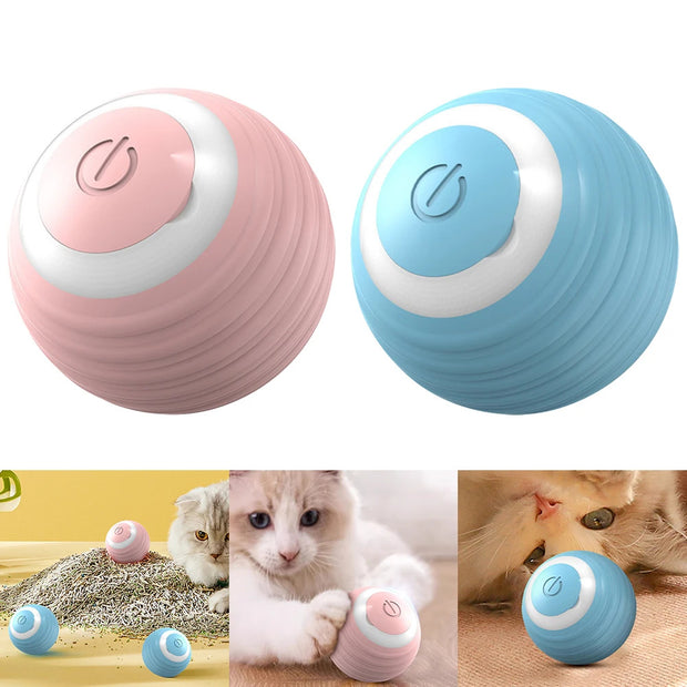 Durable Automatic Smart Pet Toy Ball – Self-Moving, Bouncing, and Rolling Interactive Toy Ball for Cats & Dogs