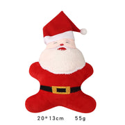 Christmas Dog Plush Toy with Sound - Santa Claus Pet Decoration for Dogs and Puppies