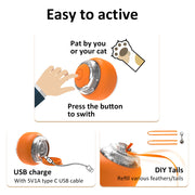 Interactive Electric Cat Toy Ball - Engaging & Fun for Your Furry Friends