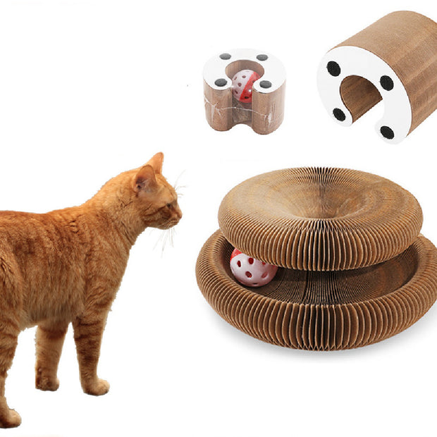 Magic Organ Cat Scratch Board Toy To Keep Your Furry Friends Busy Playing - Interactive Scratcher for Cats