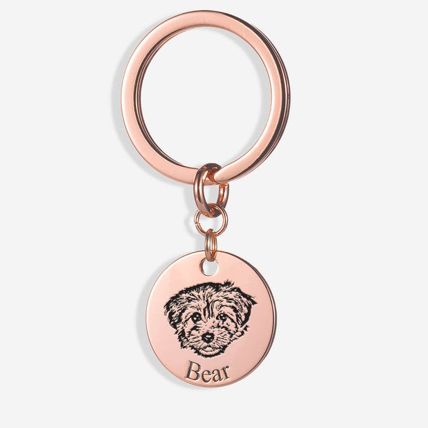 Customized Pet Face Keychain