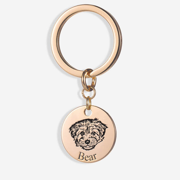 Customized Pet Face Keychain