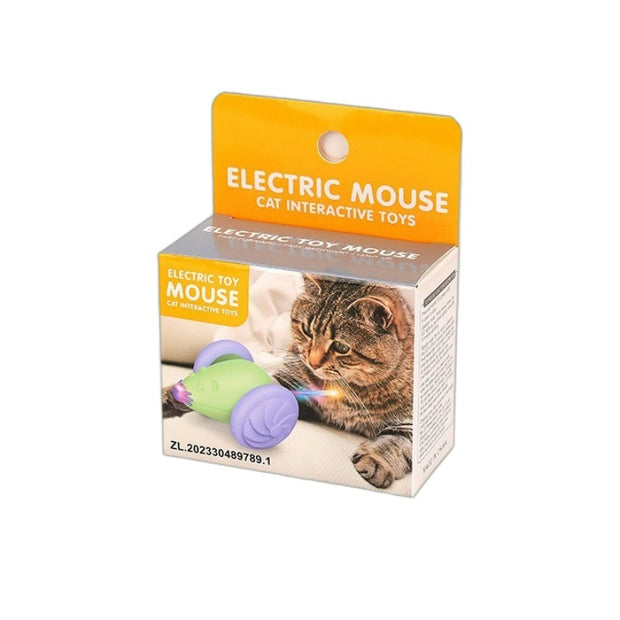 Introducing The Auto Mouse AI. With a USB rechargeable design, it’s always ready for action, and its vibrant multi-colour lights captivate your cat’s attention. Perfect for busy pet owners