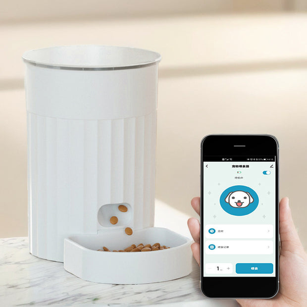 Automatic Pet Feeder. Feed Your Pet Anytime, Anywhere With This Smart Feeding Machine For Your Furry Friends