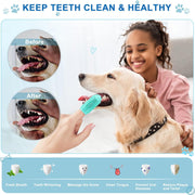 Dog Toothbrush Kit - Finger Toothbrush for Dogs & Cats, Dental Care for Puppies and Pets