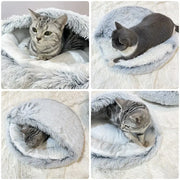 CozyNook Plush Fluffy Pet Round Bed